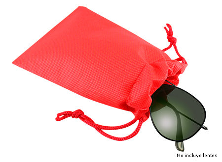 Funda para lentes de TNT. Medidas 11 x 17 cm. Set de 100 unidades