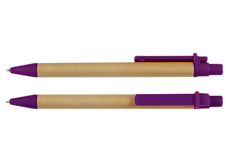 Boligrafo ecologico modelo Campis. Set de 100 unidades