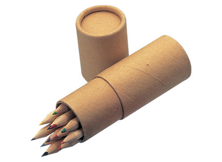 Estuche cilindrico de 12 lapices. PACK 12 CILINDRO
