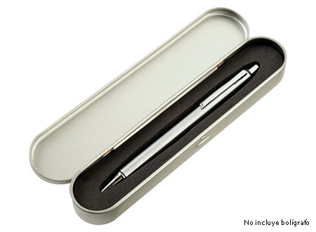 Estuche Metálico para Bolígrafo. Set de 12 unidades