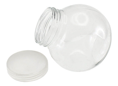 Frasco de plástico transparente con una tapa estilo frozen. Set de 24 unidades