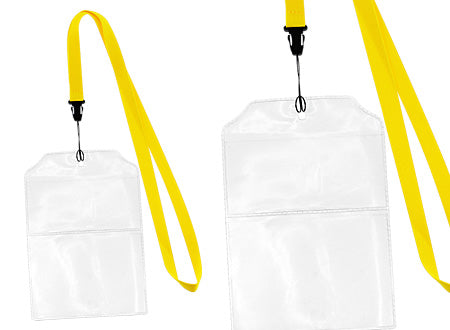 Lanyard "Fair" de polyester liso de 1.5 cm de ancho para sublimación. Set de 100 unidades