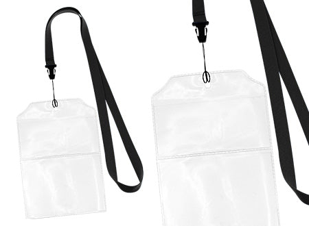 Lanyard "Fair" de polyester liso de 1.5 cm de ancho para sublimación. Set de 100 unidades