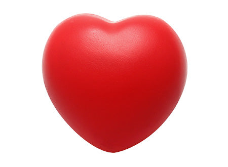 Pelota antiestrés en forma de corazón. Set de 50 unidades