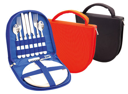 Estuche de Picnic para 2 Personas en Elegante estuche raquelado con mando