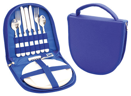 Estuche de Picnic para 2 Personas en Elegante estuche raquelado con mando