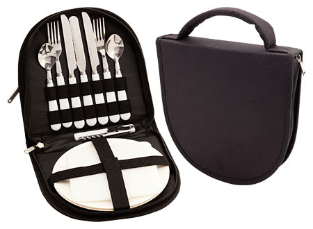 Estuche de Picnic para 2 Personas en Elegante estuche raquelado con mando