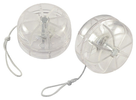 Yo-Yo de plástico con un diseño translúcido. Set de 12 unidades