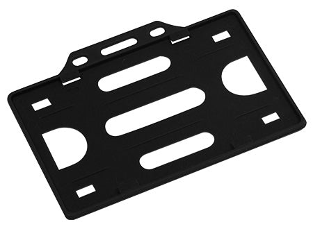 Porta credencial de plastico rigido de presentacion horizontal. Set de 100 unidades