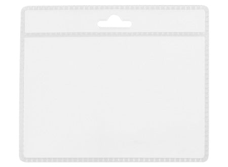 Porta credencial HORIZONTAL. Tamaño tarjeta de credito PVC. Set de 100 unidades