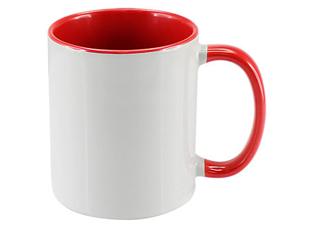 Tazón Cerámico Bicolor para Sublimación. Set de 12 unidades