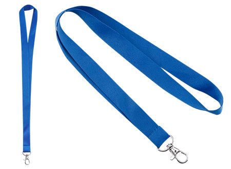 Lanyard Porta-Credencial de Polyester liso de 2cm. de ancho para Sublimación. Set de 100 unidades
