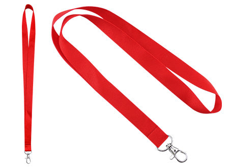 Lanyard Porta-Credencial de Polyester liso de 2cm. de ancho para Sublimación. Set de 100 unidades
