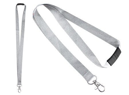 Lanyard Porta-Credencial "DESPRENDIBLE"de Polyester liso de 2cm. de ancho para Sublimación. Set de 100 unidades