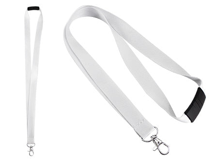 Lanyard Porta-Credencial "DESPRENDIBLE"de Polyester liso de 2cm. de ancho para Sublimación. Set de 100 unidades
