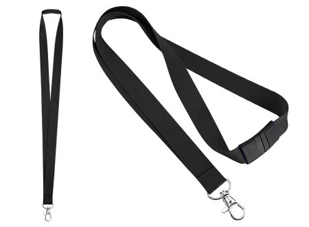 Lanyard Porta-Credencial "DESPRENDIBLE"de Polyester liso de 2cm. de ancho para Sublimación. Set de 100 unidades