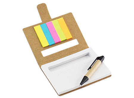 Memo Set Ecológico con Bolígrafo. Pack 3 unidades