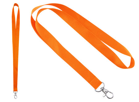 Lanyard Porta-Credencial de Polyester liso de 2cm. de ancho para Sublimación. Set de 100 unidades