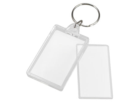 Llavero con Porta-Foto Acrílico. PACK 12 UNIDADES