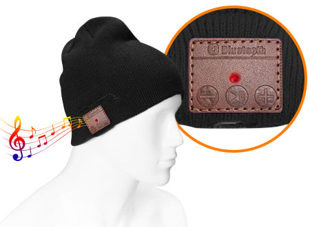 Gorro con auriculares Bluetooth de Lana