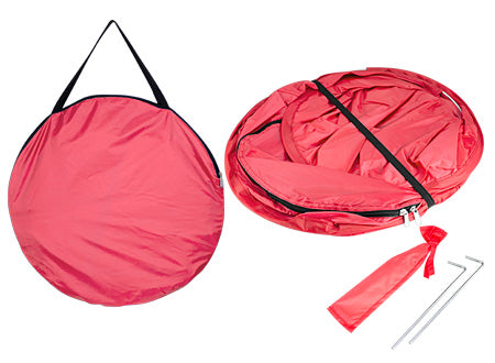 Mini Carpa de Playa. 127 x 52 x 70 cm abierta / Ø 50 cm cerrada.