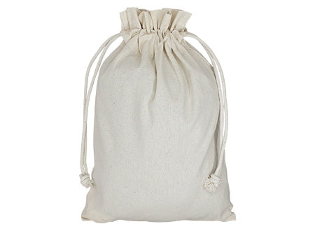Saco 100% Algodón 120g. 20 x 29 cm. Set de 12 unidades
