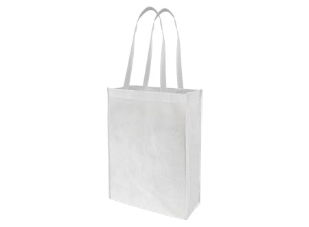 Bolsa reutilizable confeccionada en TNT con bandera chilena en el anverso. Set de 100 unidades