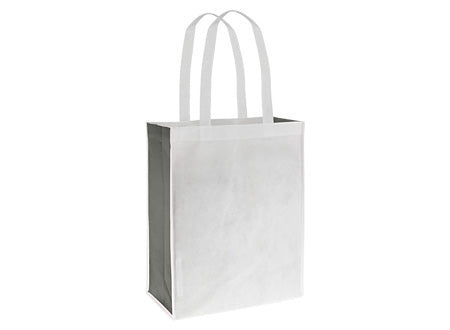 Bolsa reutilizable "Franbi" de TNT, modelo bicolor. 32 x 40 x 15 cm. Set de 100 unidades