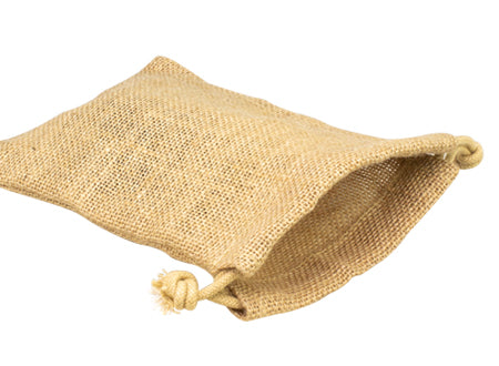 Bolsa de Yute tipo saco. 14x19 cm. Set de 12 unidades