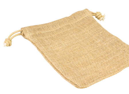 Bolsa de Yute tipo saco. 14x19 cm. Set de 12 unidades