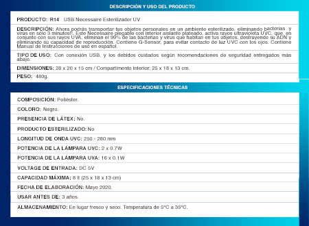 USB Neceser Esterilizador UV