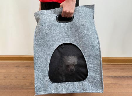 Bolso de Fieltro para Transportar Mascotas Pequeñas: Comodidad y Seguridad