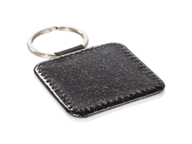 Llavero cuadrado de PU blanco para sublimación