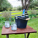 Balde-Hielera Negra de 5.4L