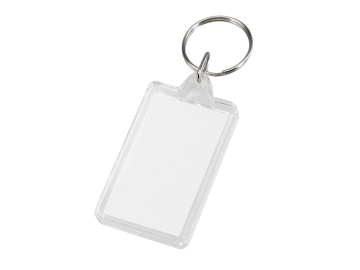 Llavero Grande con Porta-Foto Acrílico . Pack 12 unidades