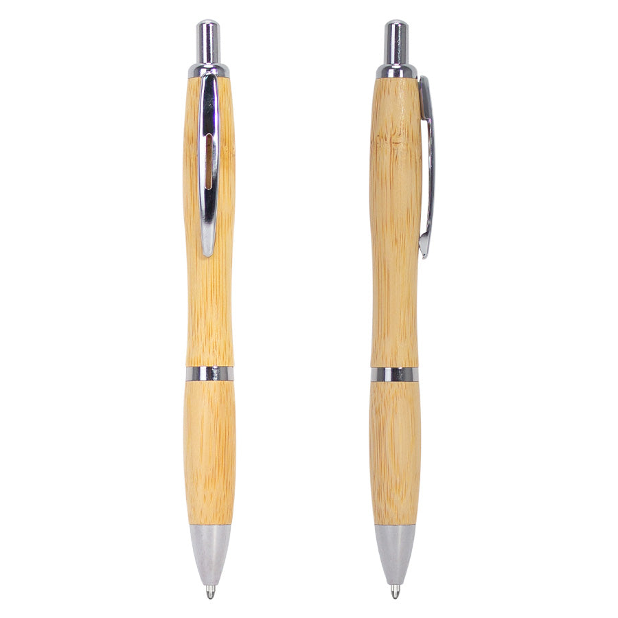 Bolígrafo ecológico de madera de Bamboo, modelo WIND. Pack de 12 unidades