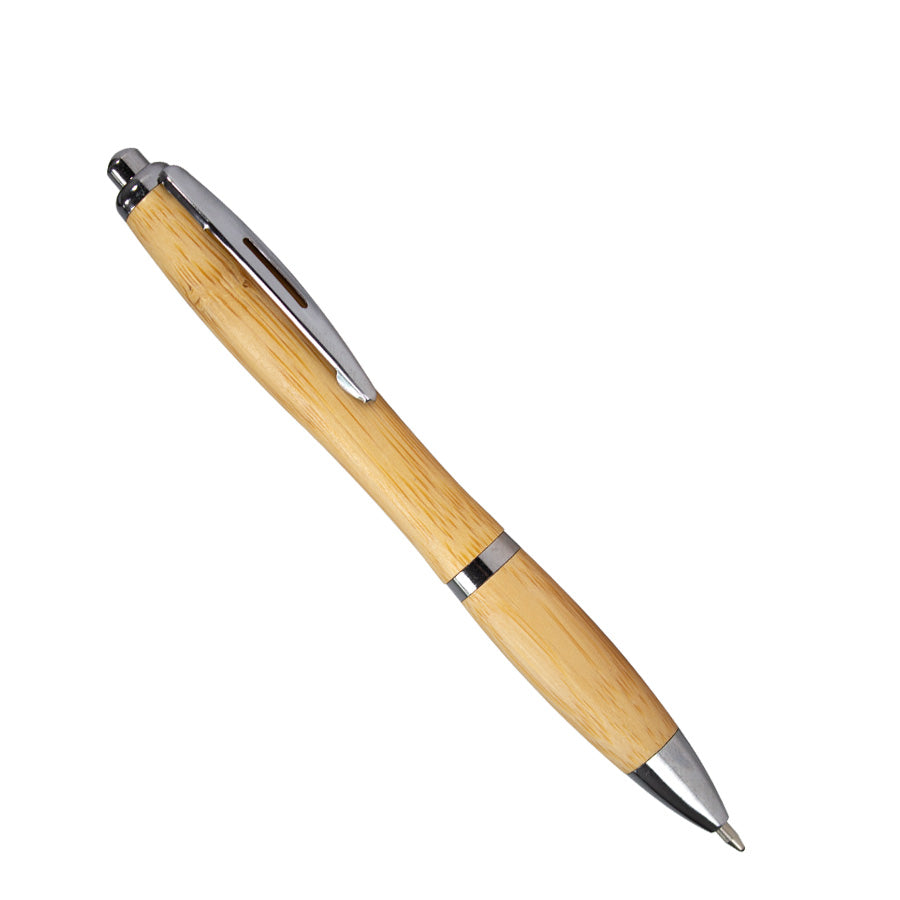 Bolígrafo ecológico de madera de Bamboo, modelo WIND. Pack de 12 unidades