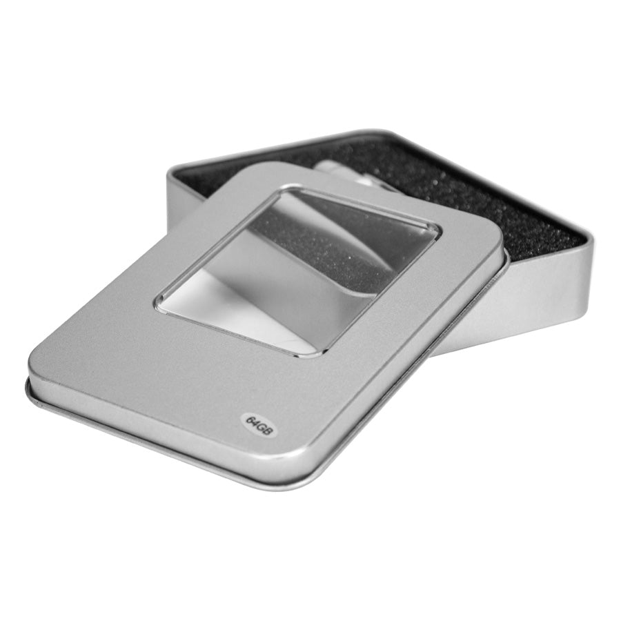 USB Bolígrafo metálico ejecutivo, con memoria de 64GB y Puntero Láser. Pack de 3 unidades