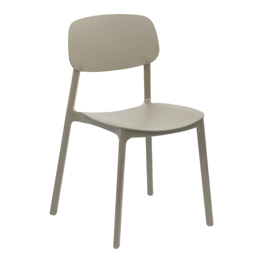Silla apilable de plástico rígido "MARVIN"