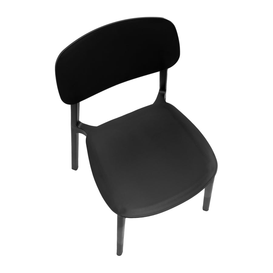 Silla apilable de plástico rígido "MARVIN"