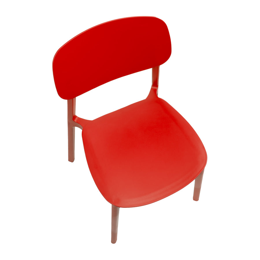Silla apilable de plástico rígido "MARVIN"