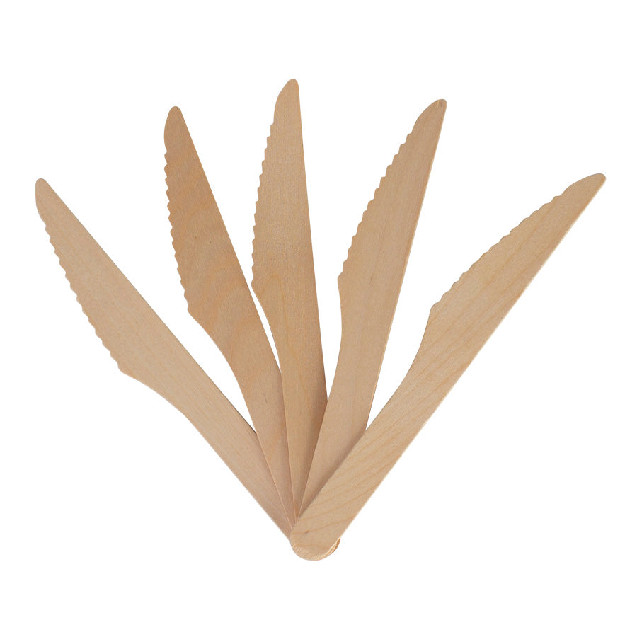 Cuchillos de madera de Abedul/ paquete 100 unds