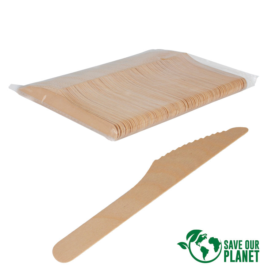 Cuchillos de madera de Abedul/ paquete 100 unds