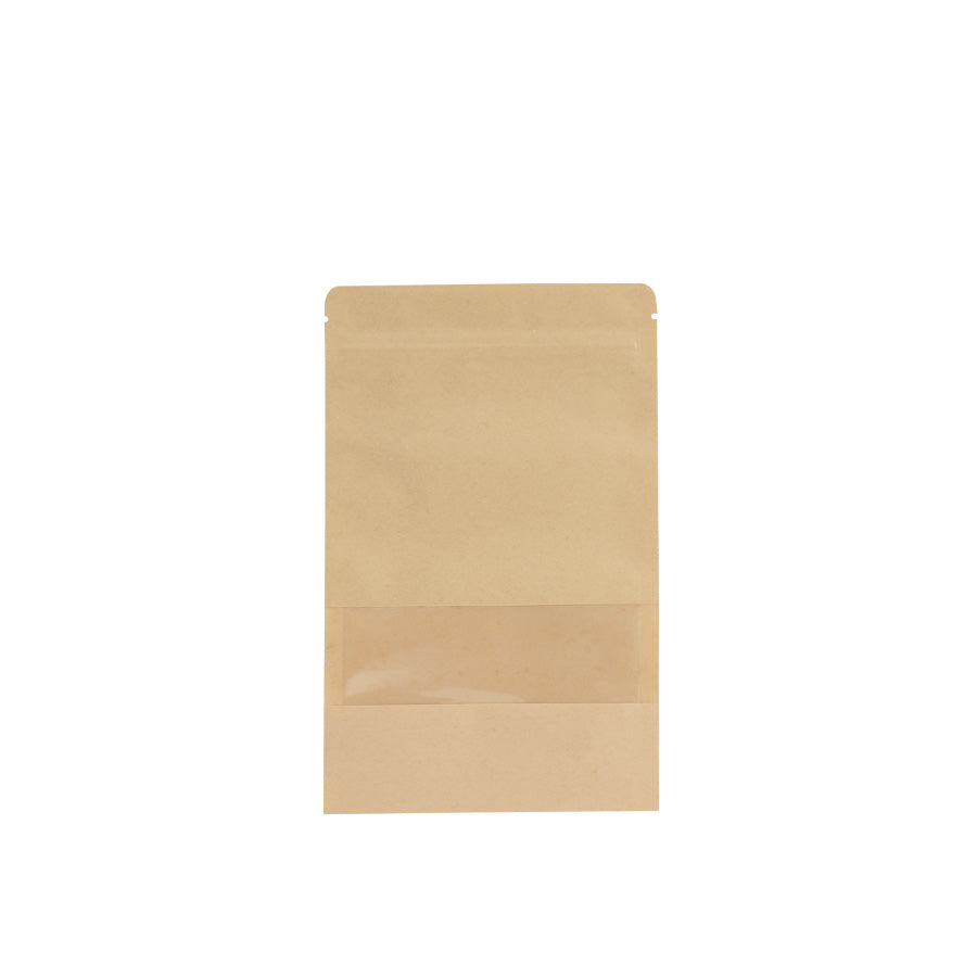 Set de 24 unidades de Bolsa doypack 700ml de papel kraft, para Alimentos. 14x22x6.5 cm