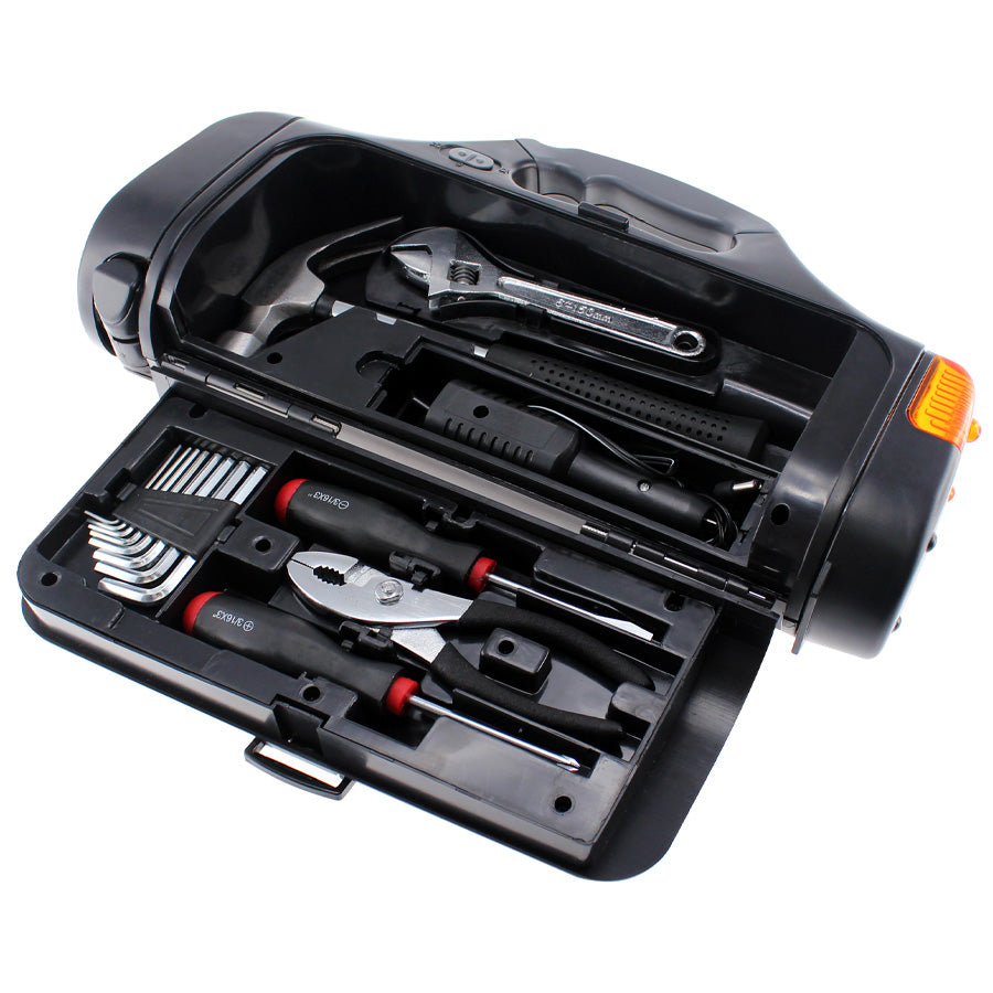 Kit de Emergencia para Vehículo en plástico ABS negro