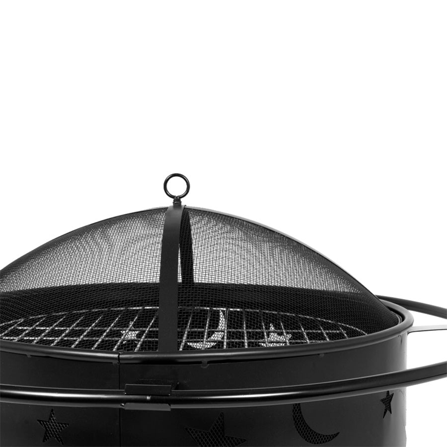 Brasero / Parrilla para Carbón o Leña, de Acero negro, modelo «Centauro»