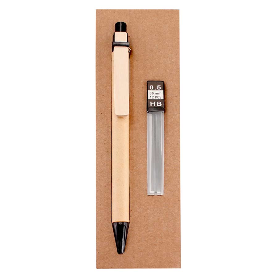 Portaminas Ecológico set/ base cartón reciclado. Pack 12 unidades