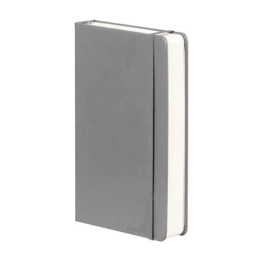 Cuaderno "ROMA" con tapa dura de Eco-Cuero y 196 hojas lineadas amarillas