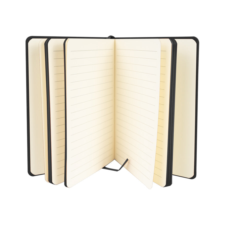 Set de 6 unidades de Cuaderno de PU eco-cuero. 14.5x 21x 13cm