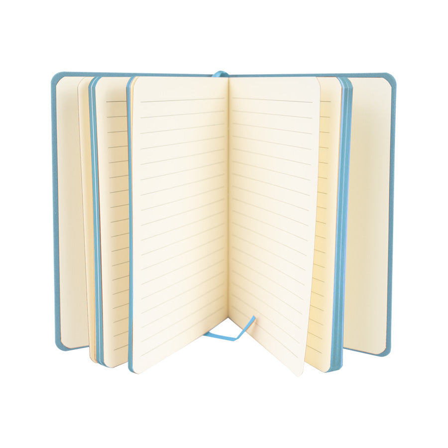 Set de 6 unidades de Cuaderno de PU eco-cuero. 14.5x 21x 13cm